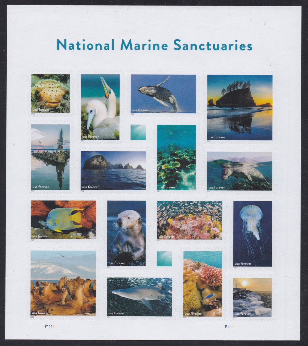 # 5713 (2022) Marine Sanctuaries - Pane/16, MNH