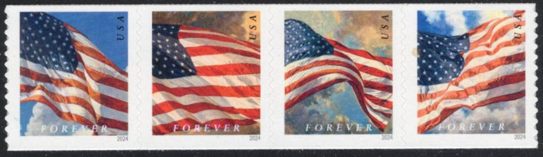 # 5878a (2024) Flags, BCA - Coil, Strip/4, MNH