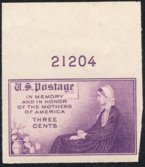 # 754 (1935) Whistler's Mother - Plt sgl, T # 21204, NGAI