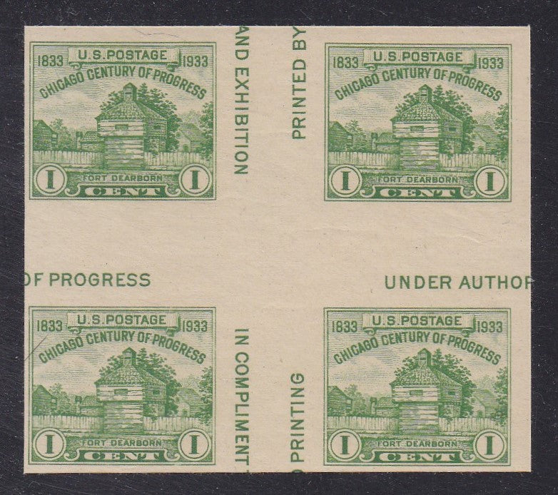 # 766a (1935) APS Issue - S/S, Cross gutter BK/4, NGAI