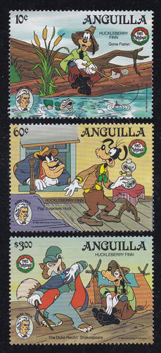 Anguilla # 653-55 (1985) Disney - Sgls, Set/3, MNH