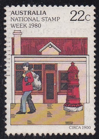 Australia # 754 (1980) Mail Carrier & Mailbox - Sgl, Used