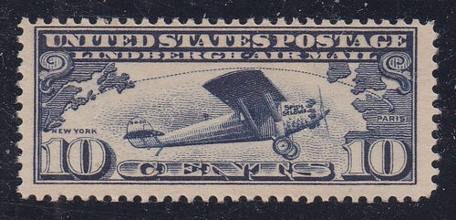 # C10 (1927) Lindbergh's Plane - Sgl, MNH [7]