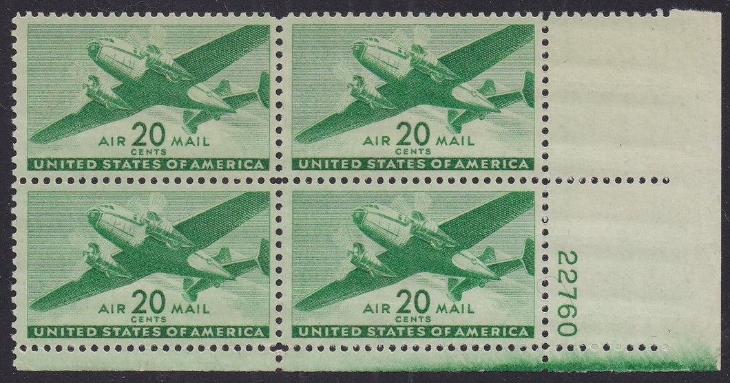 # C29 (1941) Twin-Motored Transport - PB, LR #22760, MNH (Q)