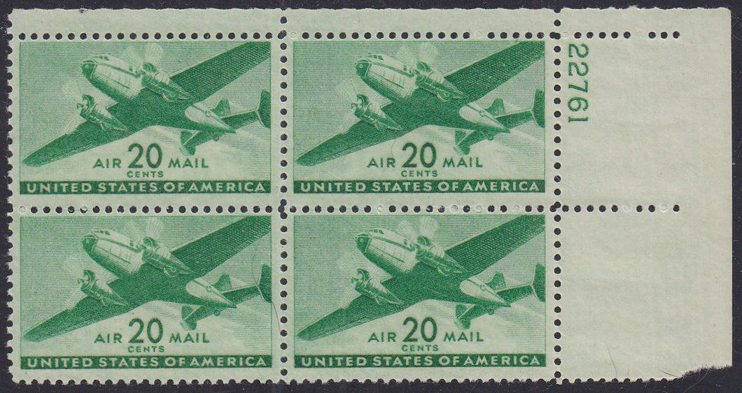 # C29 (1941) Twin-Motored Transport - PB, UR #22761, MNH (Q)