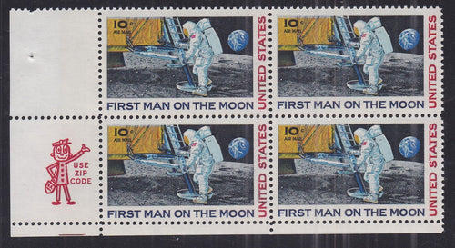 # C76 (1969) Moon Landing - Mr. Zip, BK/4, LL, MNH