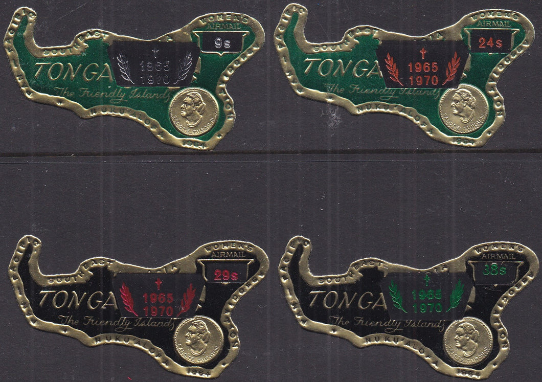 Tonga # C83 - C86 (1971) Coil Maps - Sgls, Set/5, MLH