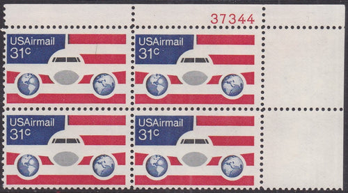 # C90 (1976) Flag/Plane/Globes - PB, UR #37344, MNH