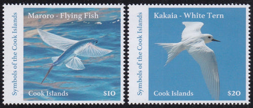 Cook Islands (2023) Flying Fish & White Tern - Sgls, Set/2, MNH