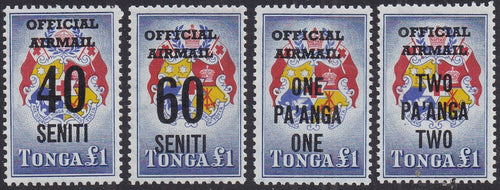 Tonga # CO15 - CO18 (1968) New Currency - Sgls, Set/4, MLH