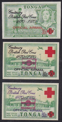 Tonga # CO34 - CO36 (1970) Red Cross - Sgls, Set/3, MLH