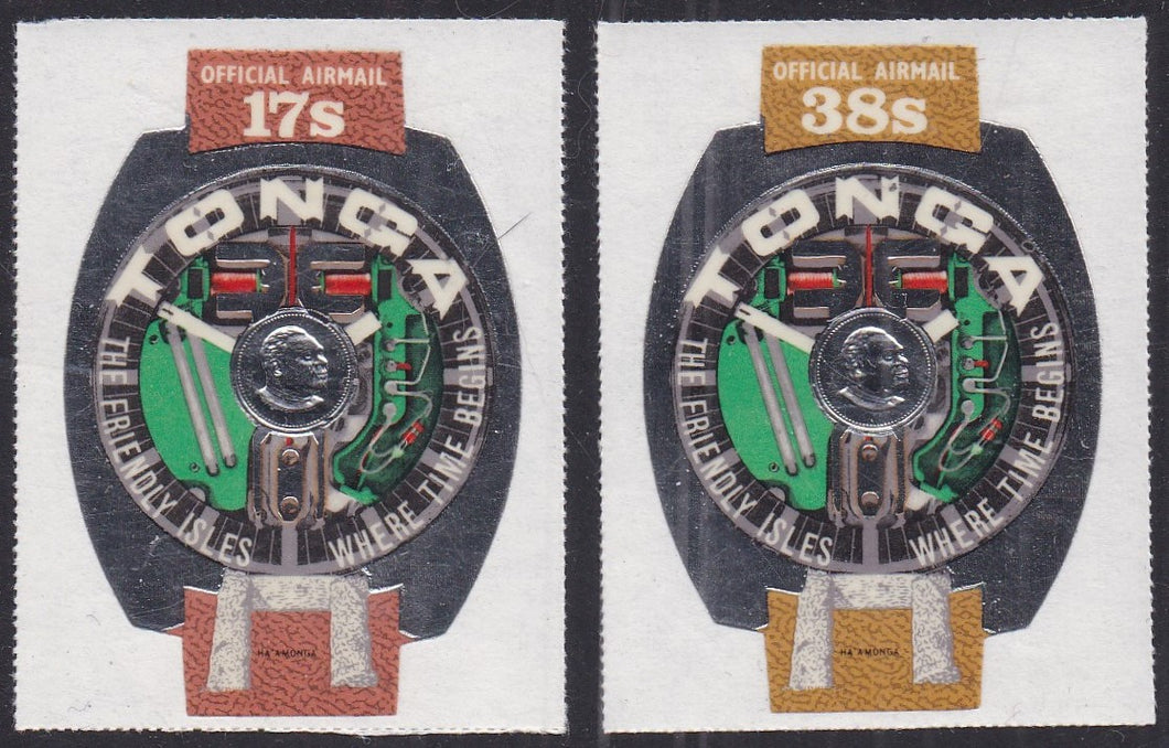 Tonga # CO61 - CO62 (1971) Watches - Sgls, Set/2, MLH