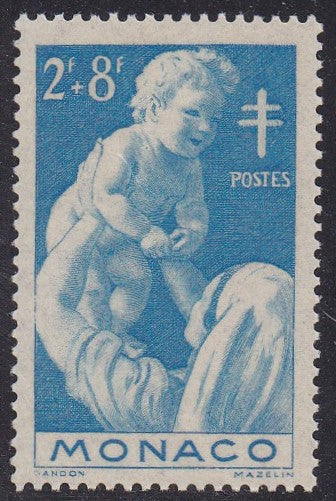 Monaco # B91 (1946) Red Cross - Sgl, MNH