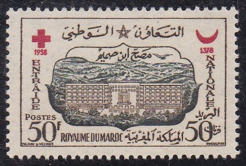 Morocco # 28 (1959) Red Cross / Red Crescent - Sgl, MNH