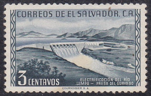 El Salvador # 660 (1954) Guayabo Dam - Sgl, Used