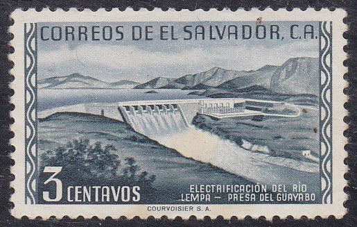 El Salvador # 660 (1954) Guayabo Dam - Sgl, Used