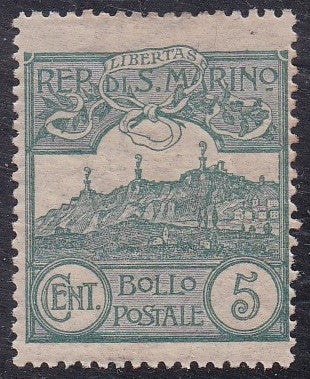 San Marino # 42 (1903) Mt Titano - Sgl, MH