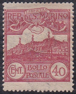 San Marino # 60 (1921) Mt Titano - Sgl, MH