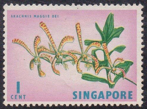 Singapore # 62 (1968) Flowers - Sgl, MNH