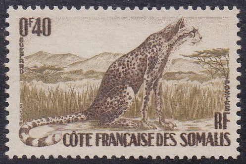 Somali Coast # 272 (1958) Cheetah - Sgl, MLH