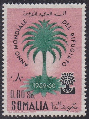 Somalia # 241 (1960) Year of Refugee - Sgl, MNH