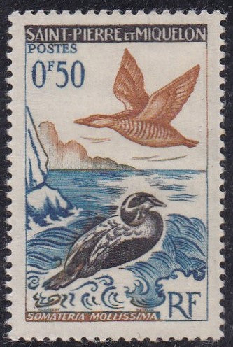 St Pierre & Miquelon # 362 (1963) Birds - Sgl, MNH