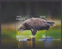 Tonga (2022) Birds of the World, Eagles - S/S, Set/4, MNH