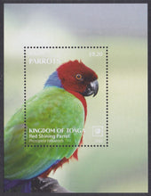 Tonga (2023) Birds of the World, Parrots - SS, Set/4, MNH