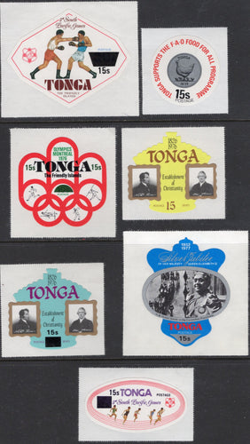 Tonga # 412-18, C229-C238 (1978) Commonwealth Games - Sgls, Set/17, MNH