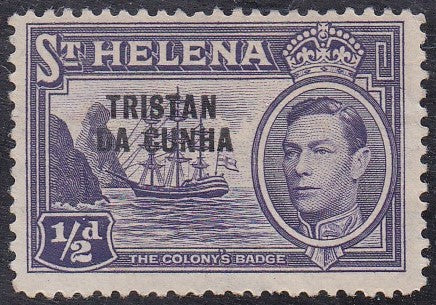 Tristan da Cunha # 1 (1952) Ship - Sgl, MLH