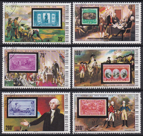 Upper Volta # 352-57 (1975) US Bicentennial - Sgls, Set/6, MNH, CTO