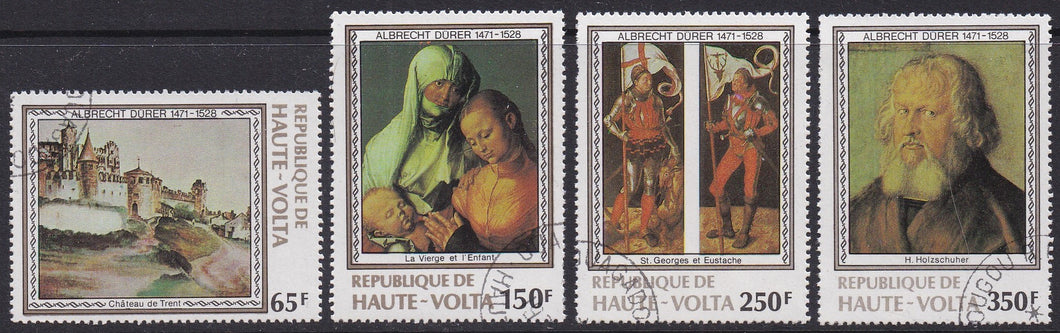 Upper Volta # 481-84 (1978) Art by Durer - Sgls, Set/4, MNH, CTO