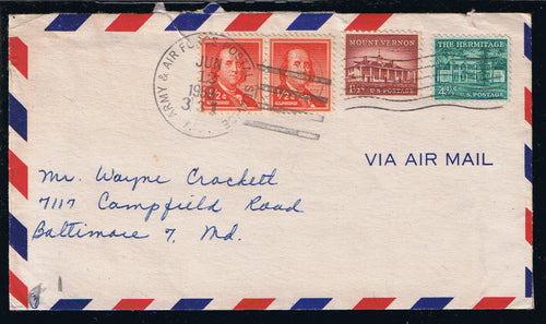 # 1030, 1032 & 1037 - APO Airmail Cover