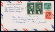 # 1030, 1037 & 1113 - APO Airmail Cover