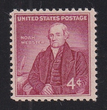 # 1121 (1958) Webster - Sgl, MNH