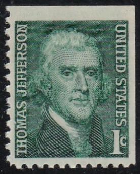 # 1278a (1968) Jefferson, SG - Bklt sgl, MNH