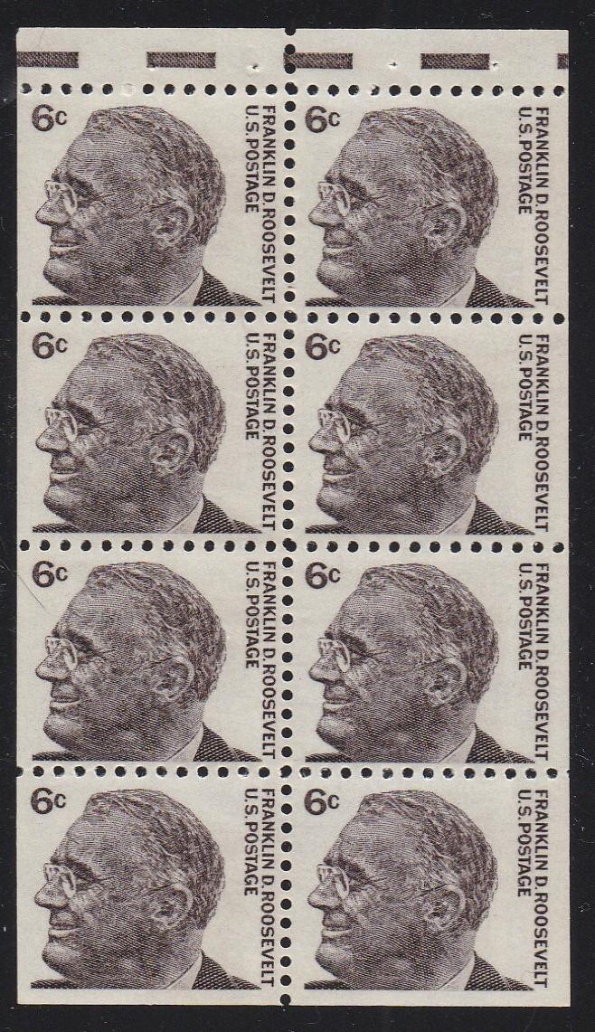 # 1284b (1967) FDR, V EE - Bklt pane, VF MNH [5]