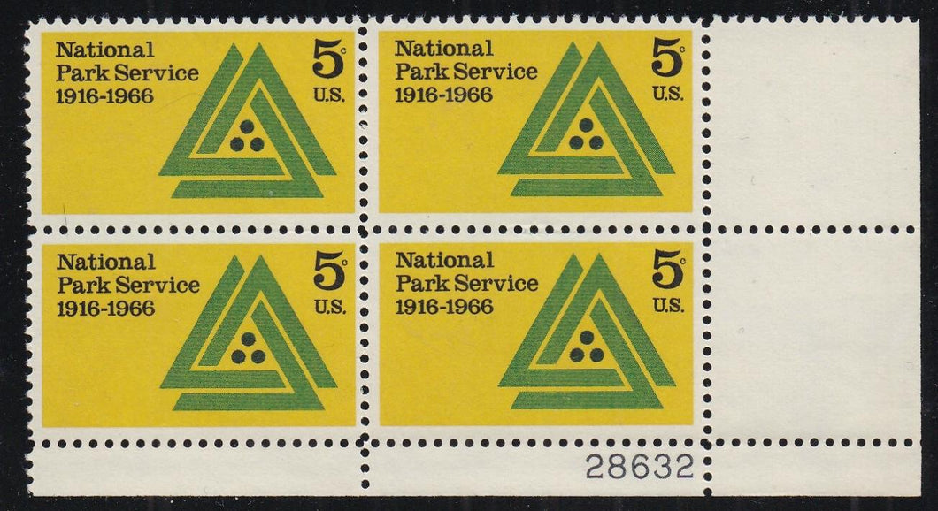 # 1314 (1966) National Park Service, Not tagged - PB, LR #28632, MNH