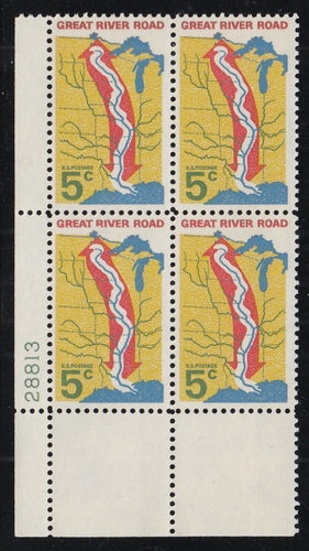 # 1319 (1966) River Road, Not tagged - PB, LL #28813, MNH