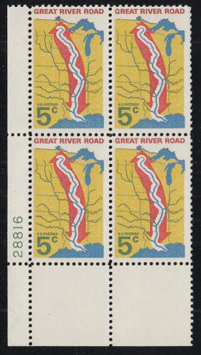 # 1319 (1966) River Road, Not tagged - PB, LL #28816, MNH