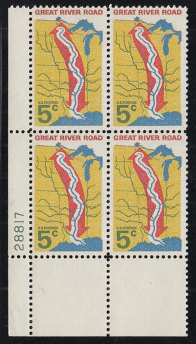 # 1319 (1966) River Road, Not tagged - PB, LL #28817, MNH