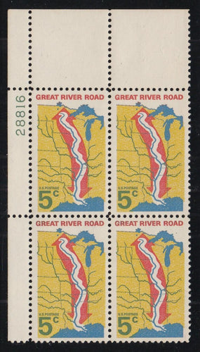 # 1319 (1966) River Road, Not tagged - PB, UL #28816, MNH