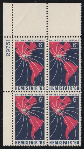 # 1340 (1968) Hemisfair - PB, UL #29751, MNH