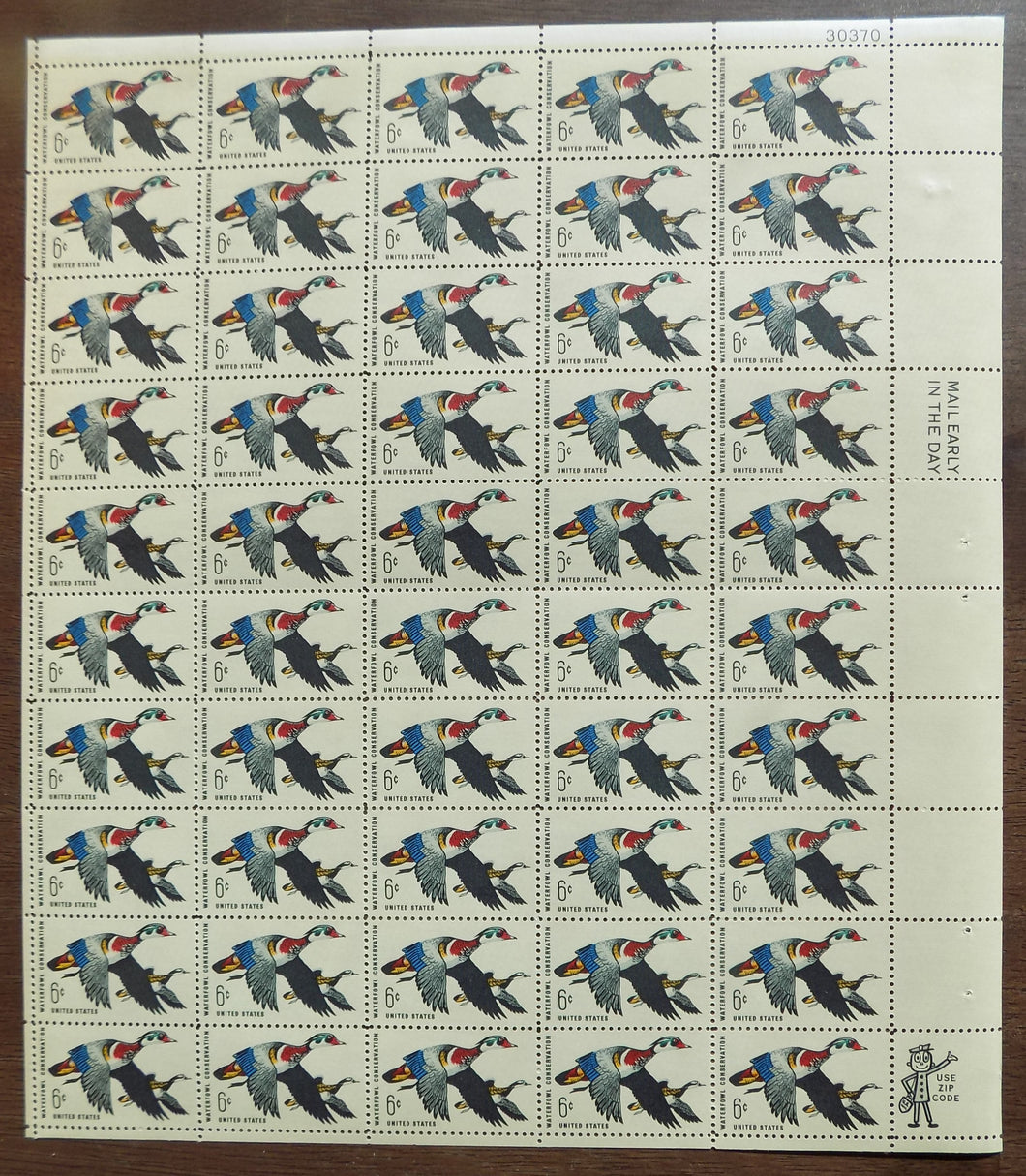 # 1362 (1961) Ducks - Pane, MNH