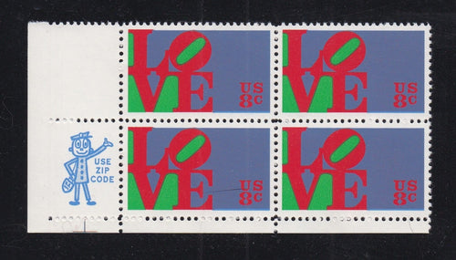 # 1475 (1973) Love - Zip BK/4, LL, MNH