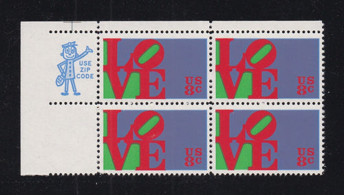 # 1475 (1973) Love - Zip BK/4, UL, MNH