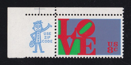 # 1475 (1973) Love - Zip sgl, UL, MNH