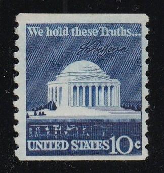 # 1520 (1973) Jefferson Memorial - Coil sgl, MNH