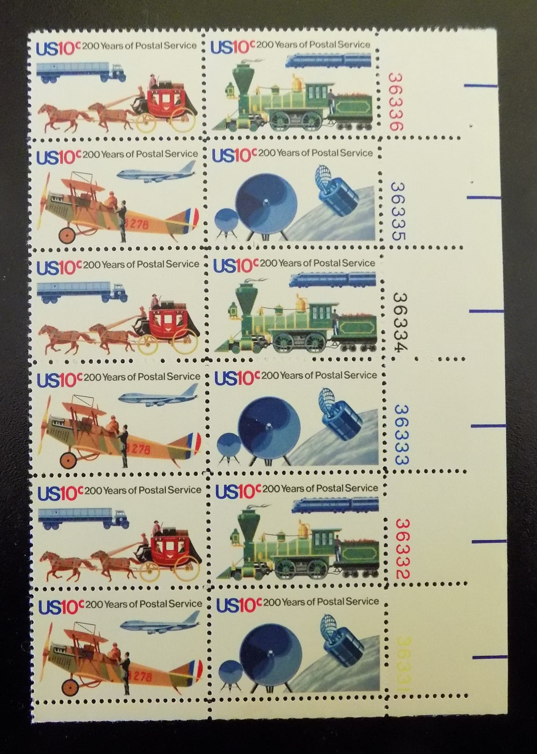 # 1572-75 (1975) USPS Bicentennial - PB, LR #36336, MNH