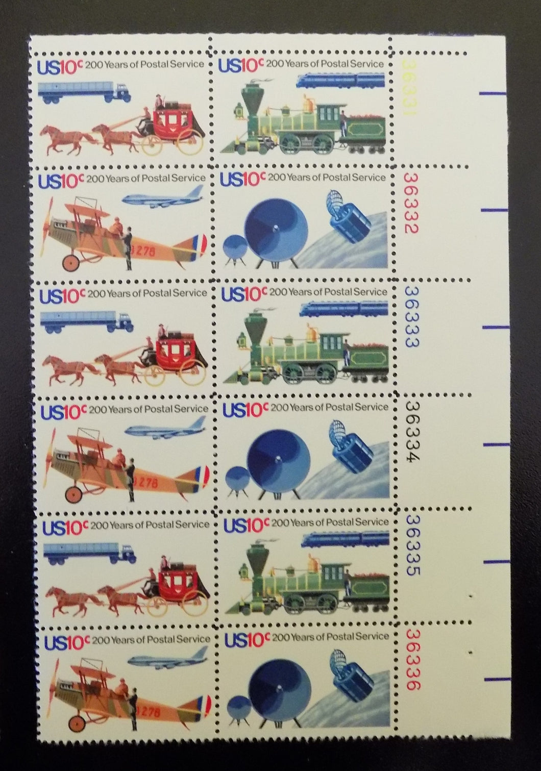 # 1572-75 (1975) USPS Bicentennial - PB, UR #36336, MNH